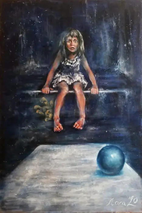 eMotions. Fear luxury oil painting