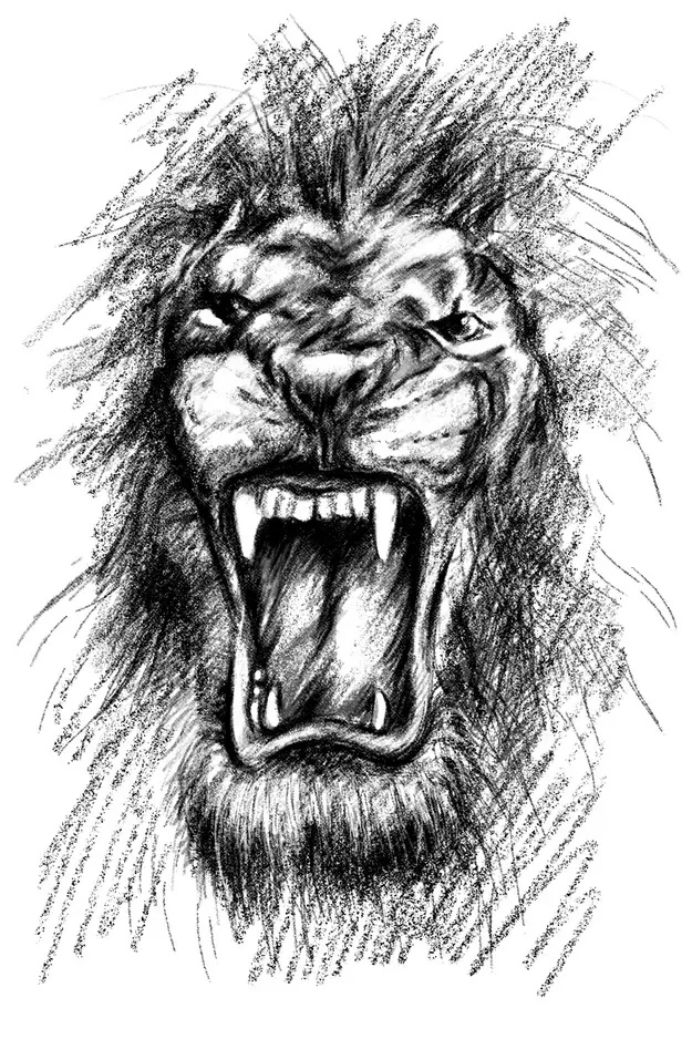 Roaring Lion Portrait